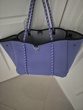 Pop Ups  Neoprene Tote Large Purple